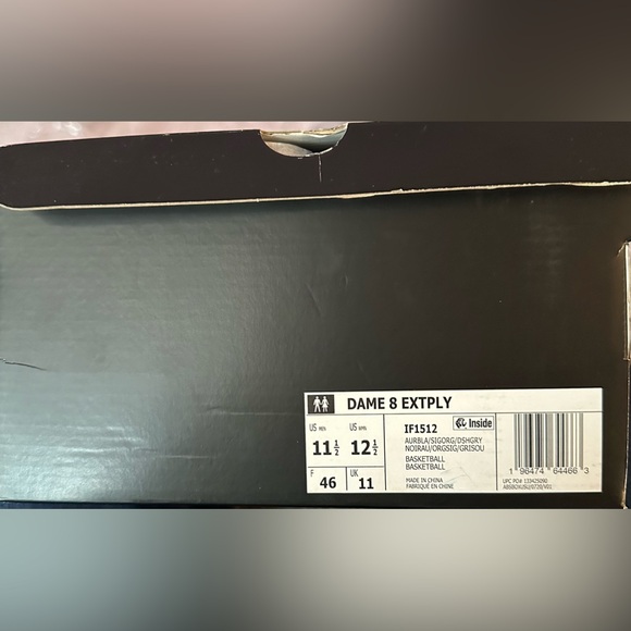 Adidas Basketball Dame 8 EXTPLY Black main image 6